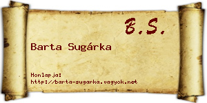 Barta Sugárka névjegykártya